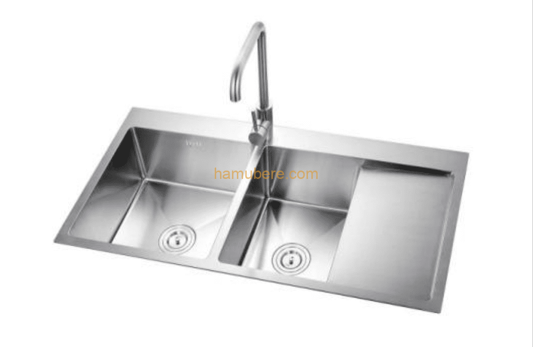 Kitchen double bowl sink