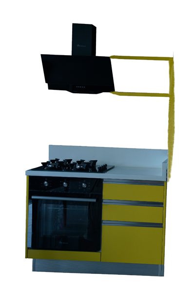 BLUEFLAME BUILT-IN OVEN HOB AND COOKER HOOD