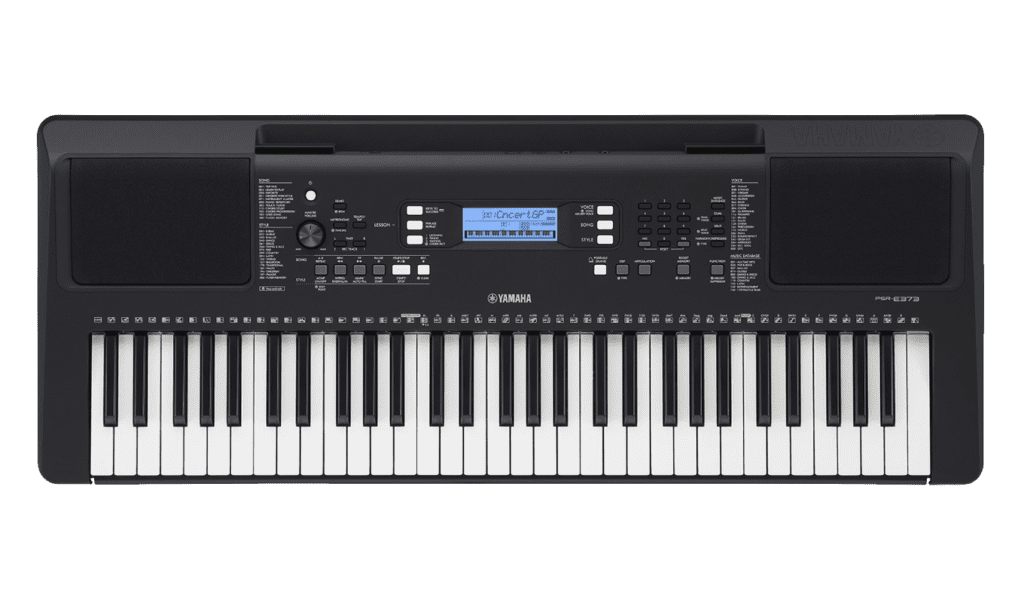 YAMAHA PSR E373 Touch-sensitive keys allow for expressive, dynamic performancesVersatile functions and an expressive touch-sensitive keyboard action make the PSR-E373 the go-to instrument for beginning players. is an ideal portable keyboard for beginners 