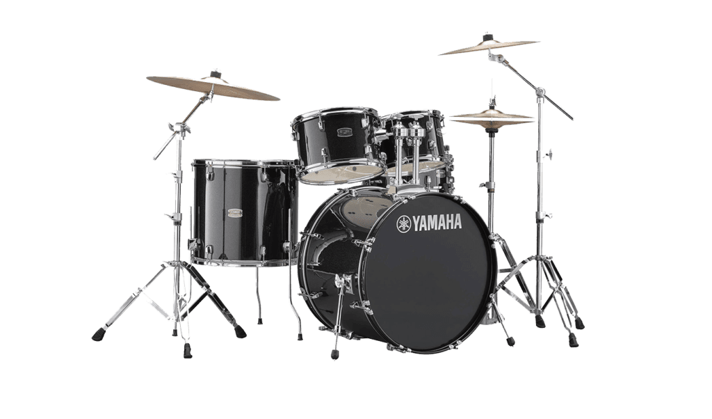 RDP2F5 DRUM SET FINE BLUE The new RYDEEN (5-piece shell pack) is exactly what any beginner or intermediate player would love to play. This drum set utilizes Yamaha hardware featuring Genuine Yamaha tom and pipe clamps and features solid and glitter finish