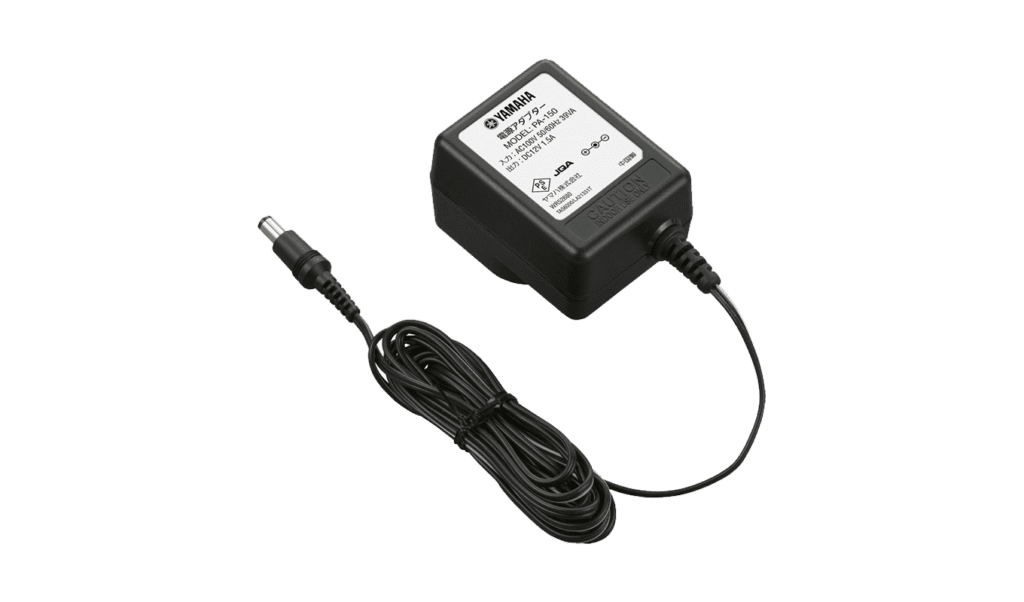 PA 150B E Yamaha Adaptor INPUT: AC100-240 V(50/60Hz), 0.5A | OUTPUT: DC12 V, 1.5A