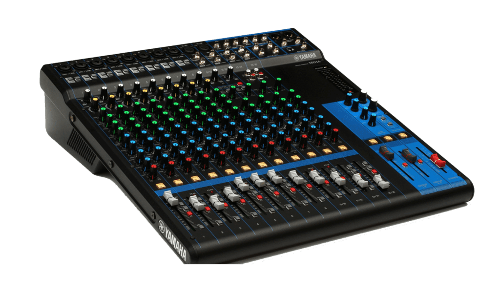 MG16 E ANALOG CONSOLE The MG16’s quality op-amp ensures that your mix sounds transparent and articulate. The MG16’s crystal clear D-PRE preamps will squeeze every drop of tone from your mics, with natural-sounding bass and smooth highs. Featuring switchab