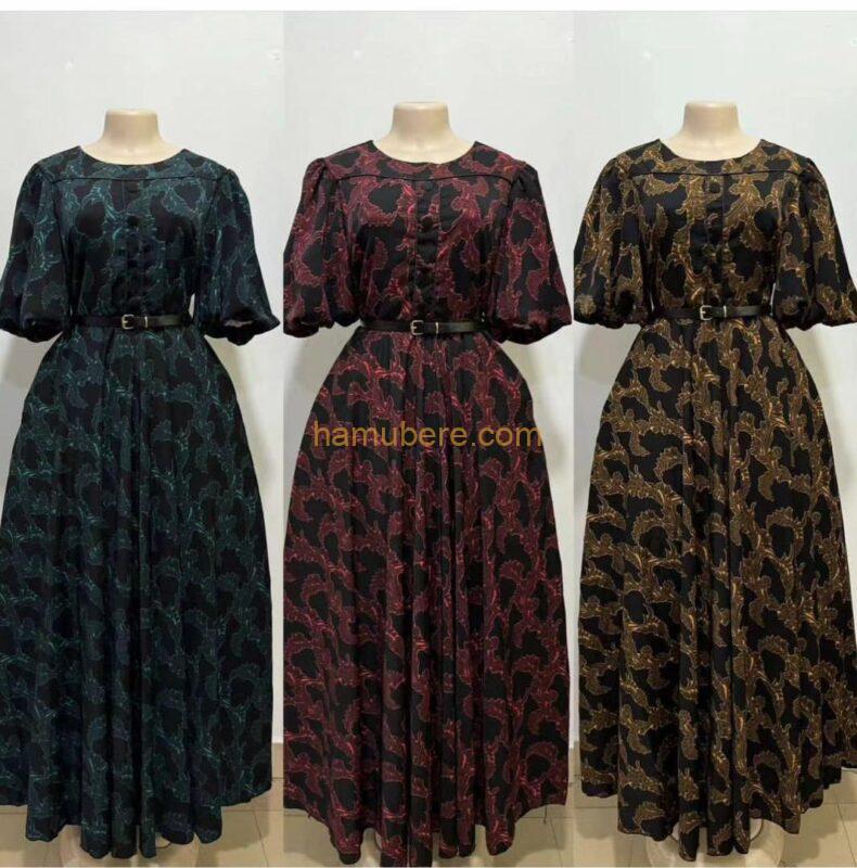 Elegant Abaya Women Muslim Maxi Dress Kaftan Long Robes Vintage Kaftan Dresses