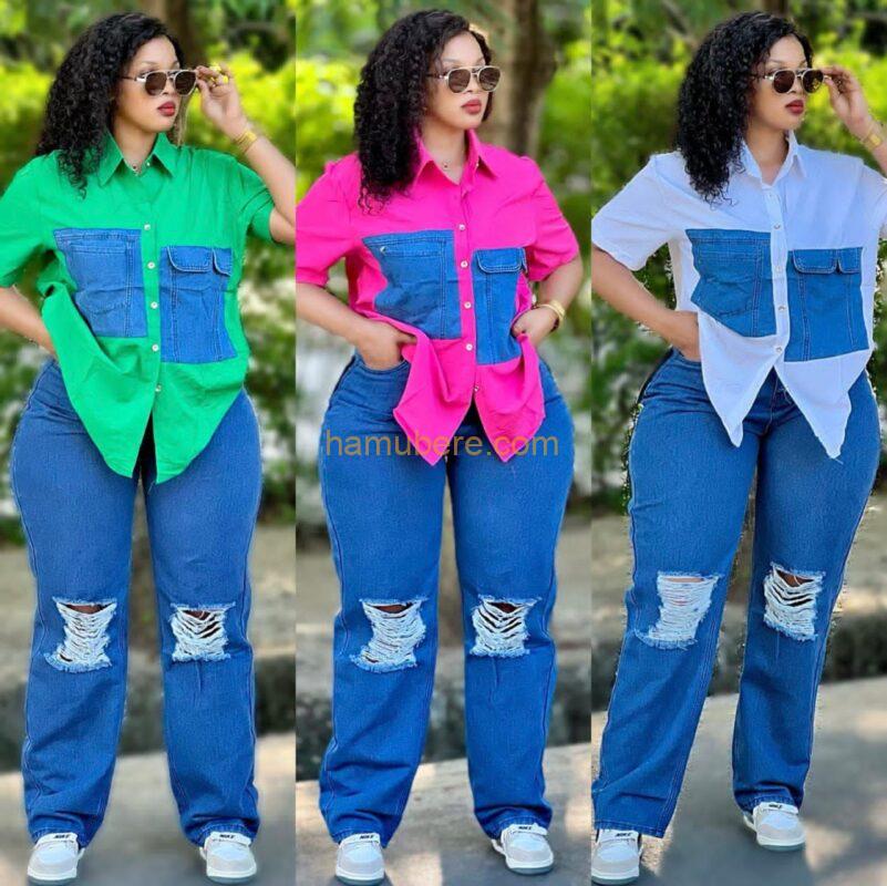 womens jeans 2pieces