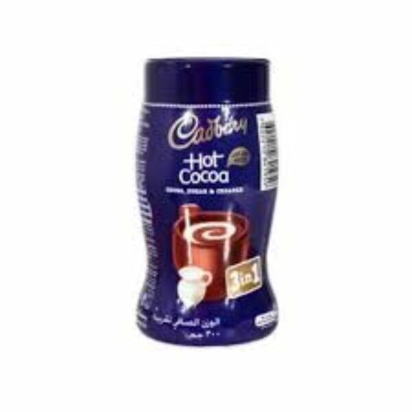 Cadbury 3 In 1 Hot Chocolate Cocoa Powder Jar 300 gm
