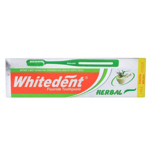 Whitedent Herbal Toothpaste With Free Brush