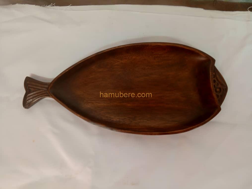 Vintage Wood Fish Tray Platter
