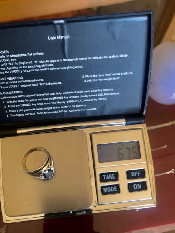 Womens Size 6 Sterling Silver Ring with Opal and other Gem Stones Vintage