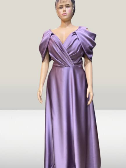 JEHETH Modern Evening Dresses For Woman Off Shoulder Sexy V-Neck Zipper Back Bride Gowns Floor Length