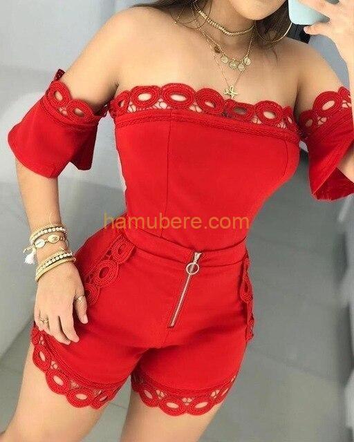 Ladies Off Shoulder Jumpsuits