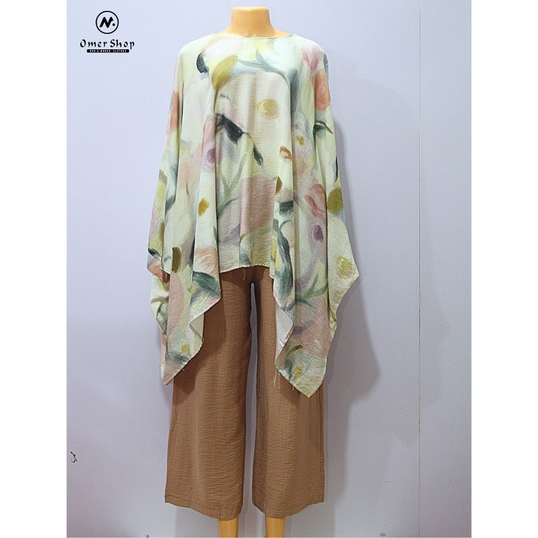 Women Poly Muslin Printed Kaftan