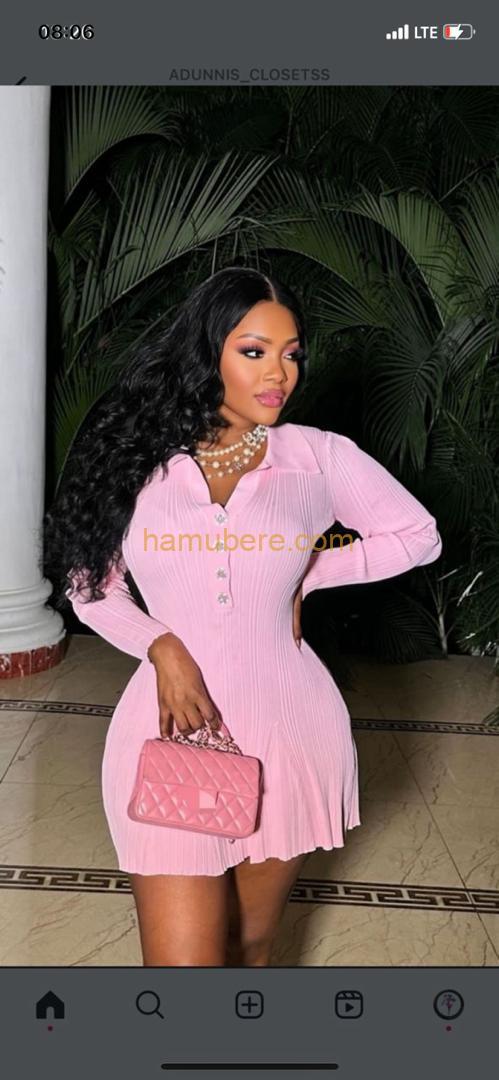 soft pink women’s dress