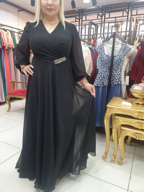 Women dress Ikanzu nziza yo mwi bara ry’umukara y’ikirori  Yakorewe muri Turkey