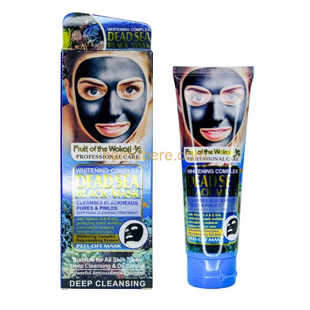 Mask-film for the face Wokali Dead Sea Black Mask Producer	Wokali Type of mask by consistency	Liquid masks (film masks) Additional effect	From blackheads, Moisturizing, Narrowing pores, Softening, Firming, Smoothing, Tightening Field of application	Face V