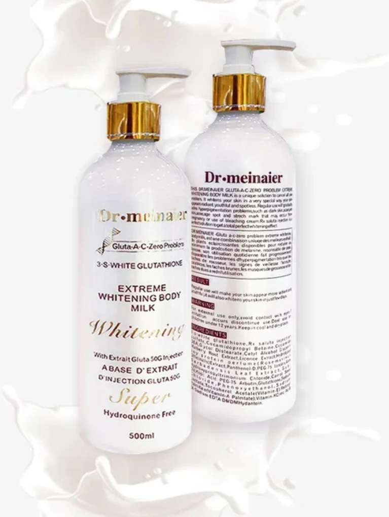 Dr. Meinaier Gluta-A-C-Zero Problem Extreme Whitening Body Milk NET WT: 500ml Gender: Female Brand Name: SI MI DA DANG Origin: Mainland China Use: BODY Item Type: Cream