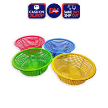 Morvi Plastic Prime Kusum Fruit Basket Tokri Set of 3 Pcs