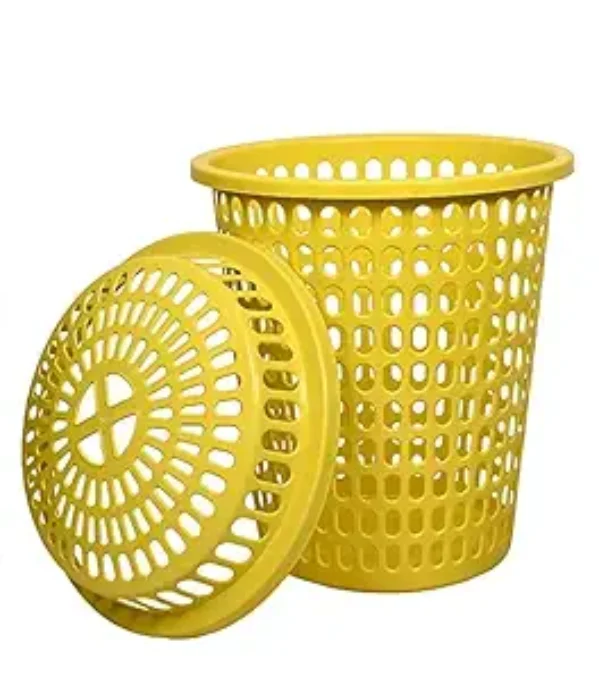 A DREAMSTICK Laundry Bag For Clothes with Lid Plastic Big Size 50L Kapde Rakhne Ki Basket Heavy Duty Durable Brand	‎Generic Material	‎Plastic Style	‎Modern Special Feature	‎Portable, Washable Shape	‎Rectangular Package Information	‎Bag,Basket Closure Type