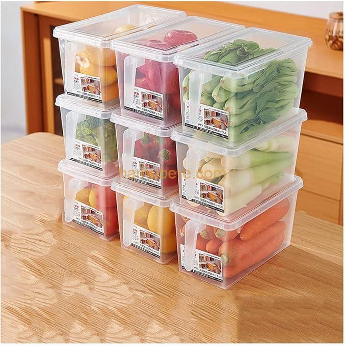 Set of 9 Clear Storage Containers, Stackable Fresh Storage Boxes Locking Lids for Kitchen and Refrigerator Brand	Zdz Color	transparent3 Style	 Design Pattern	Solid
