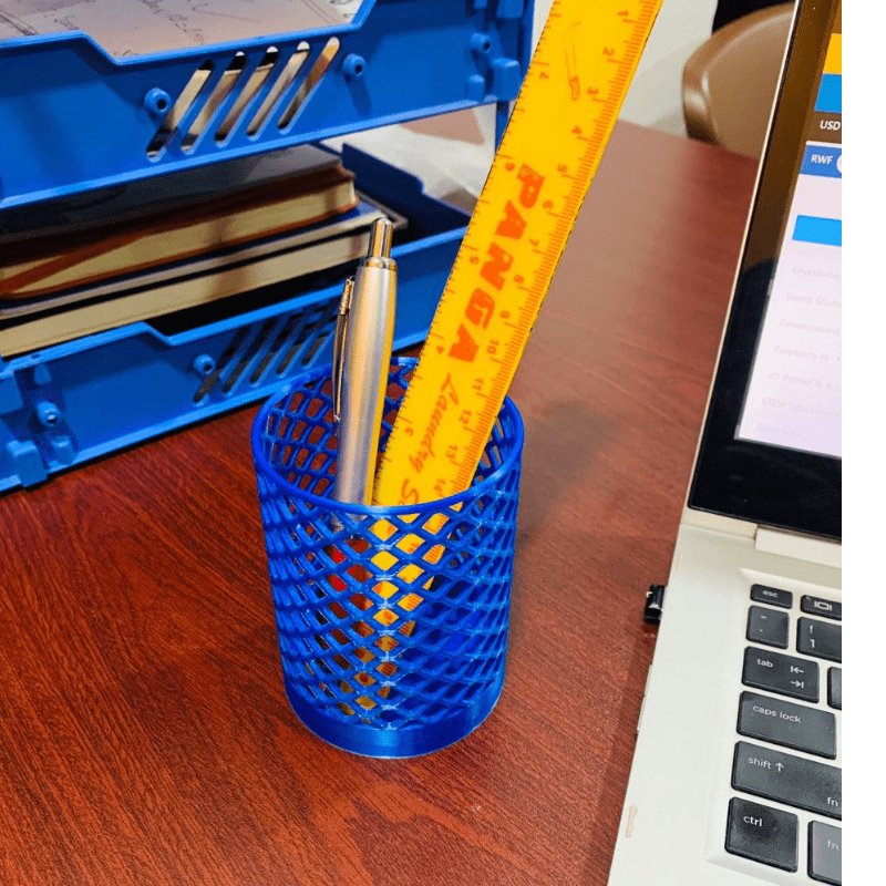 Desk Pen Holder 3D Printed