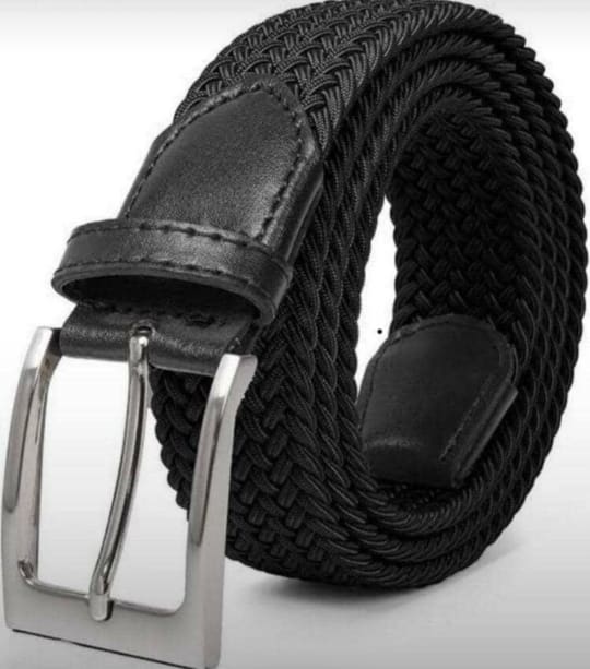 Stretch Belt Unisex Elastic Belt Braided Waistband 3.5cm Width Casual Belt Buckle Nickel free