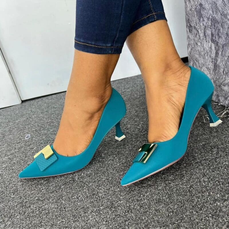 Saekcted Women High Heel Pumps Court Shoe Stiletto 8 cm Heels Slip-on 8 cm Heels Wedding Party Dress Shoes Pointed Toe