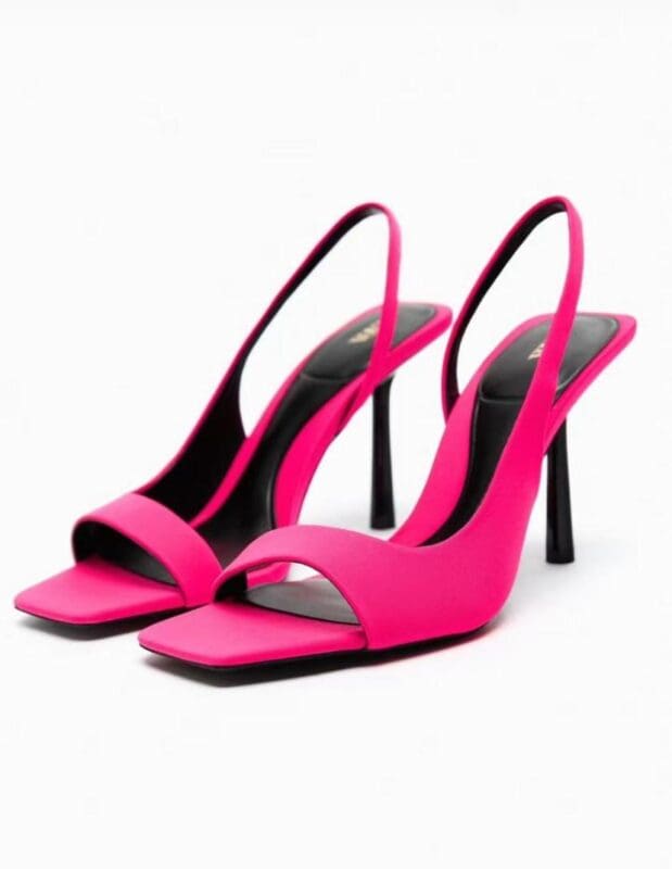 Luxury Satin Design High Heels Sandals Women 2024 New Summer Women Shoes Square Head Fine High Heels 10cm Sexy Sandals Tacones