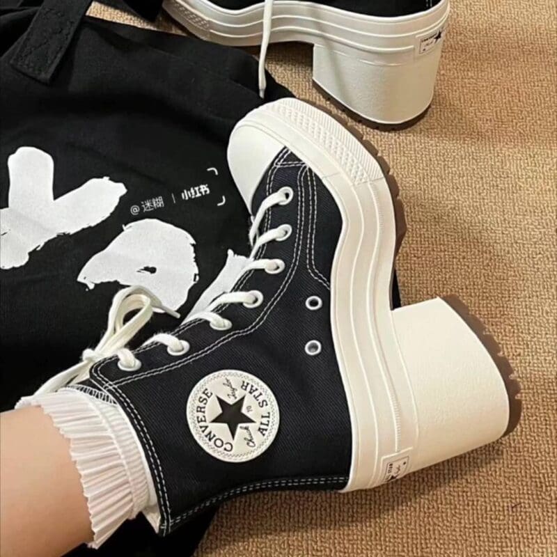 Converse Chuck 70 De Luxe Heel Shoes ‘Black’ – A05347C Expeditedship