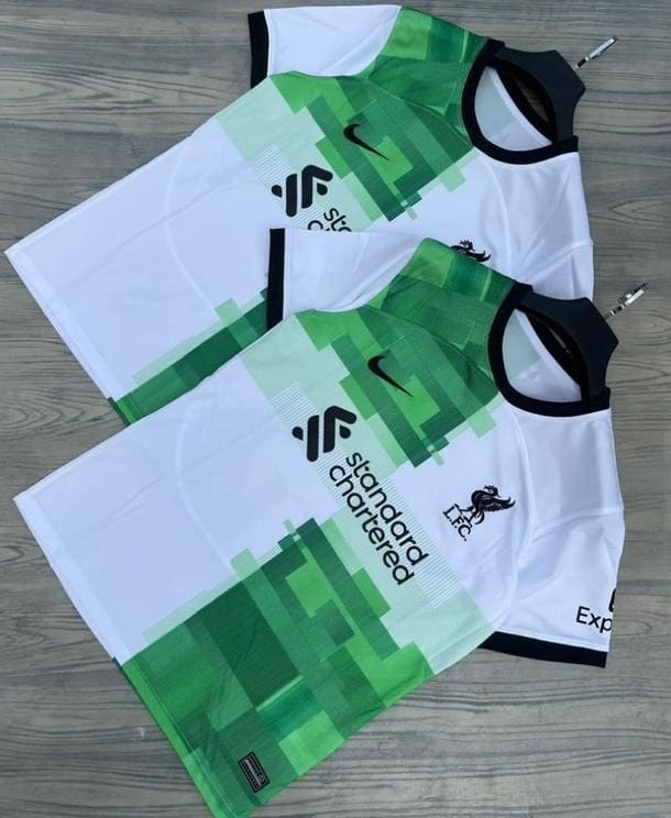 Liverpool 2023 2024 Away Soccer Jerseys 23 24 LFC Football Shirt LIV kits white Green tops