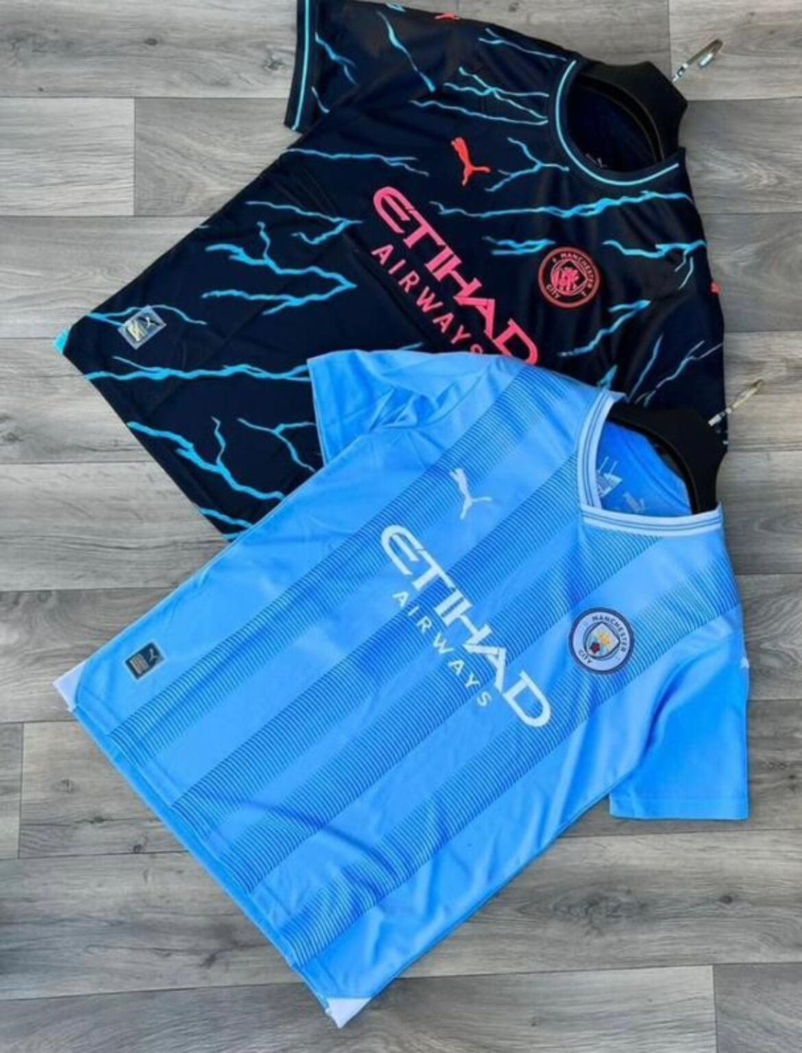 Manchester City Third Away Kids Soccer Jerseys Full Kit 2023/24