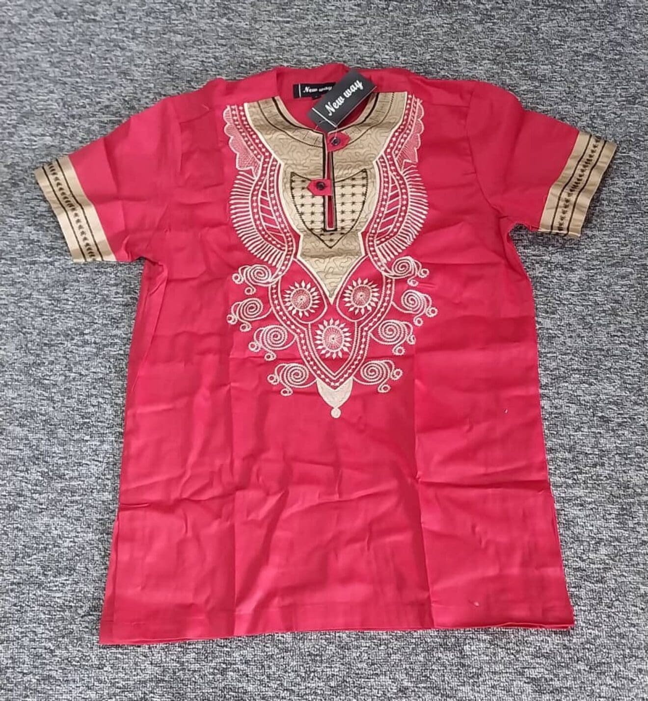 Dashikiage Embroidery Pan-African Holiday Kwanzaa Tops Cool Outfit High Quality Causal Dropship T-shirt