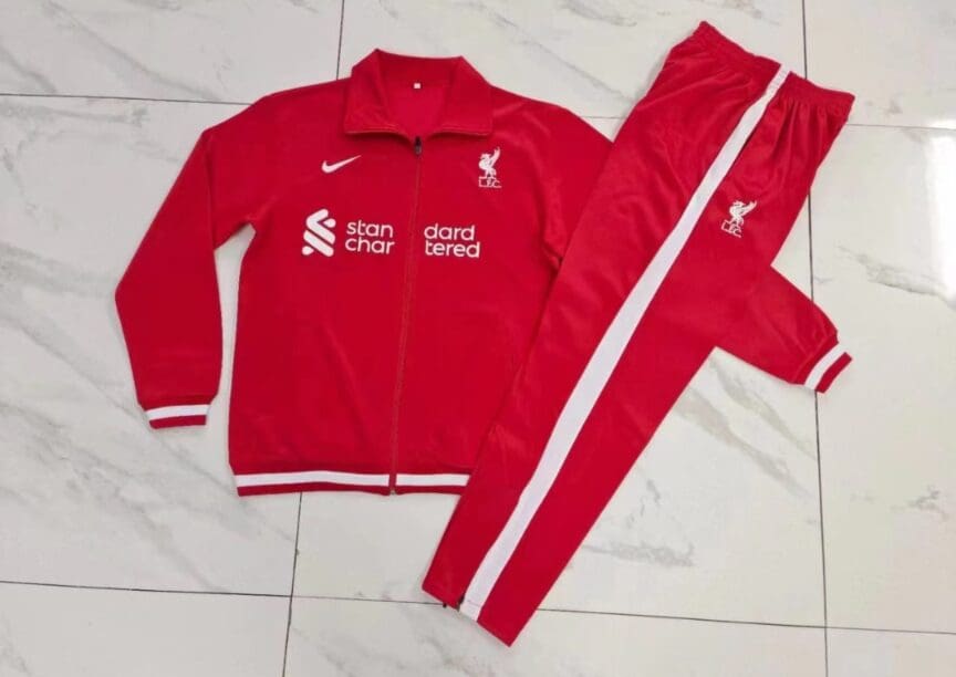 2023-24 Liverpool Red Soccer Jacket Uniform