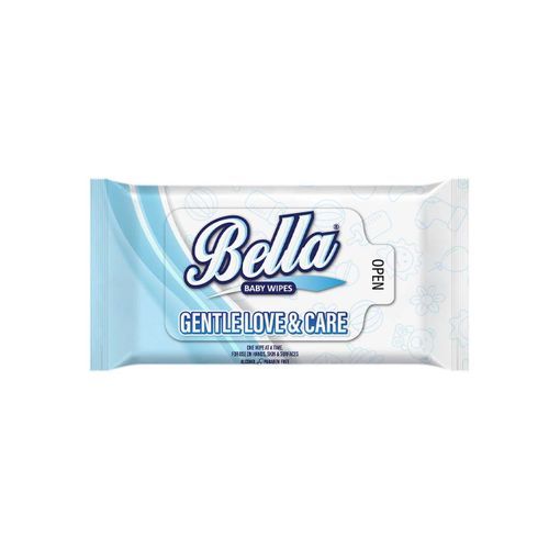 Bella Gentle Love Care Baby Wipeshand skin surfaces 80pcs