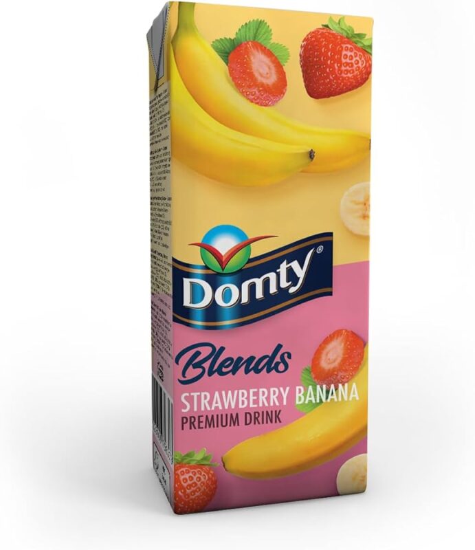 Domty Strawberry Banana Premium Blend Juice (1L)