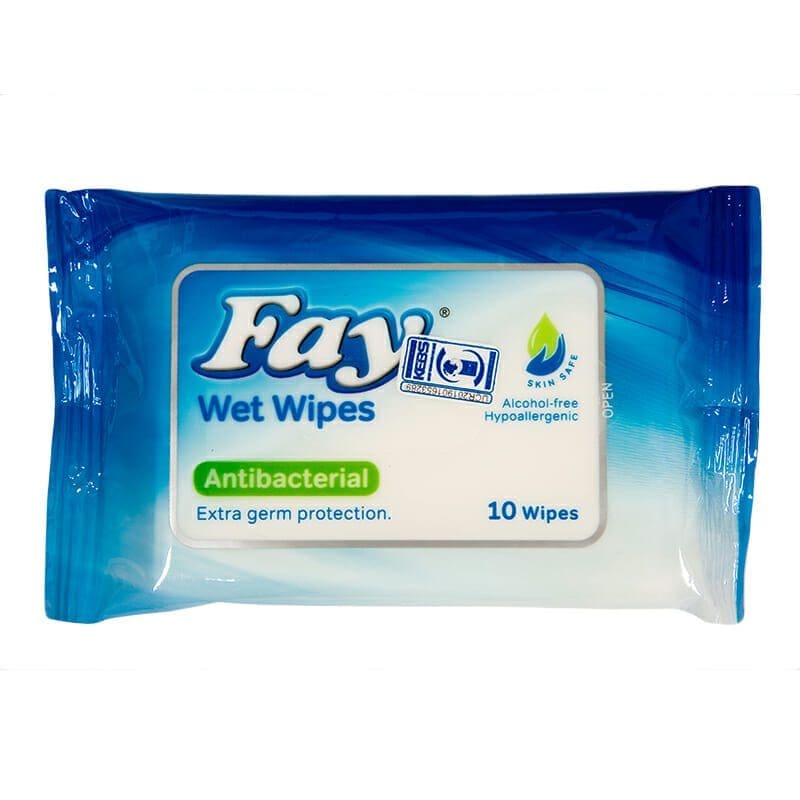 Fay Wet Wipes ANTIBACTERIAL (1-10pcs)