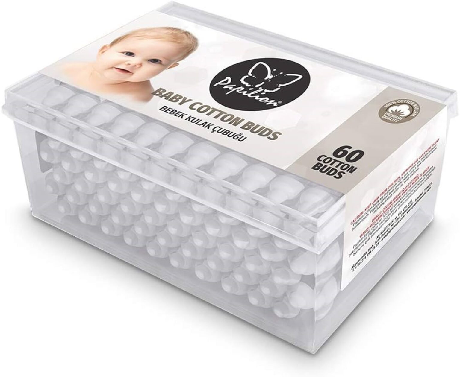 Papilion Baby Cotton Buds -60pcs