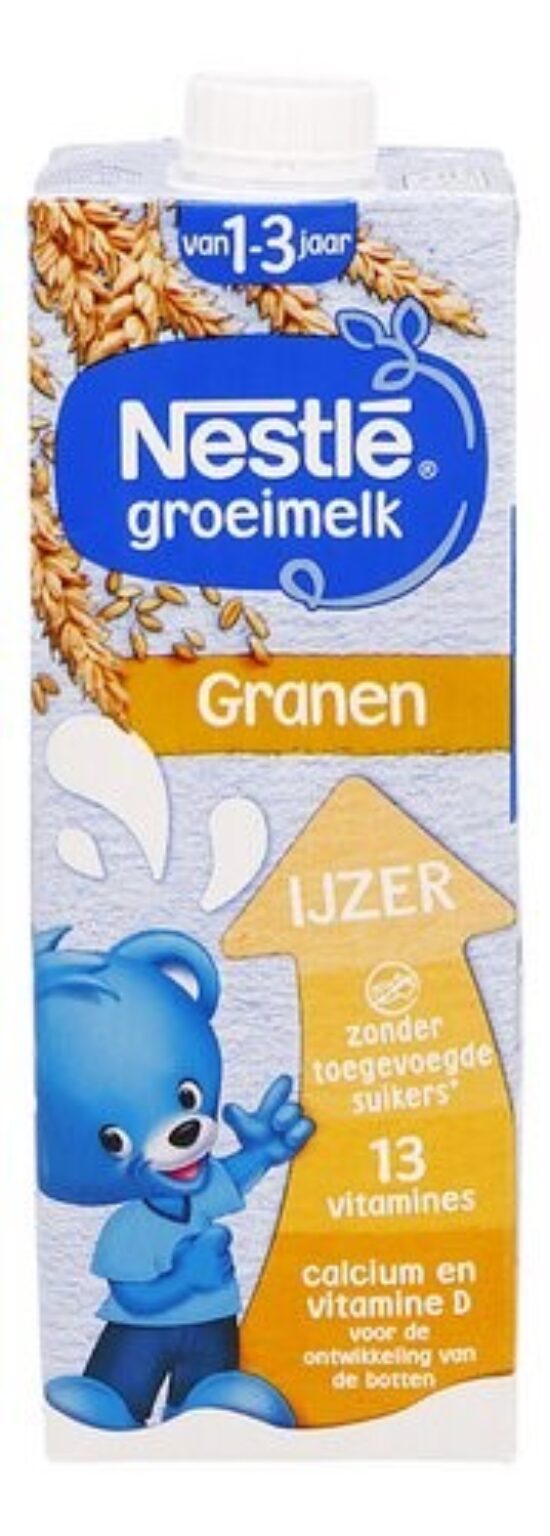 Nestle Growth Milk Cereals + Grains No Added Sugar (1 to 3yrs) – 1L