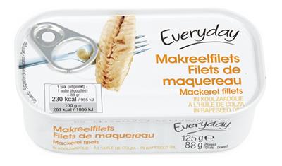 EVERYDAY MACKEREL FIL.RAPESEED OIL 125G