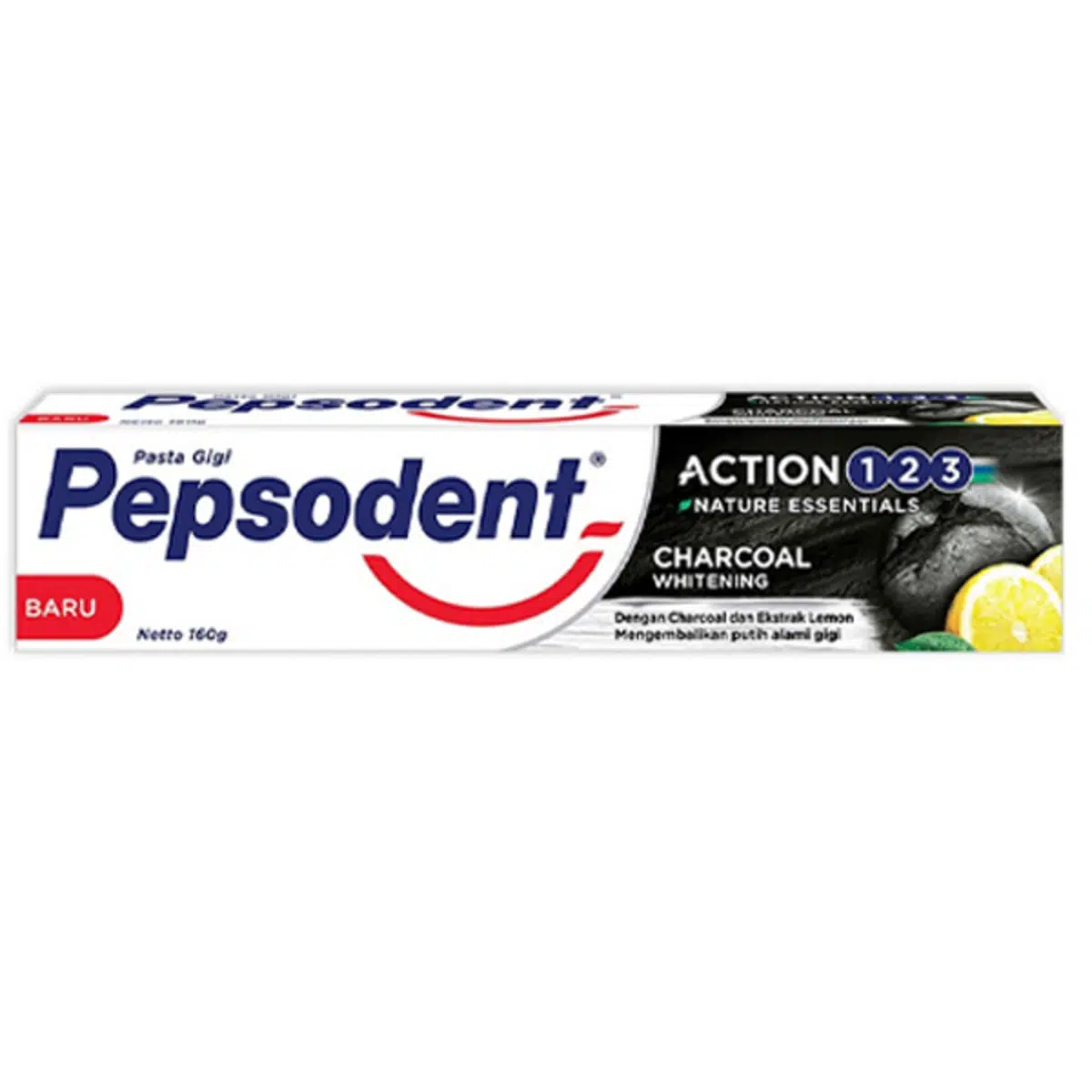 Pepsodent Charcoal White Toothpaste ( removes stains & whitens teeth) – 130g