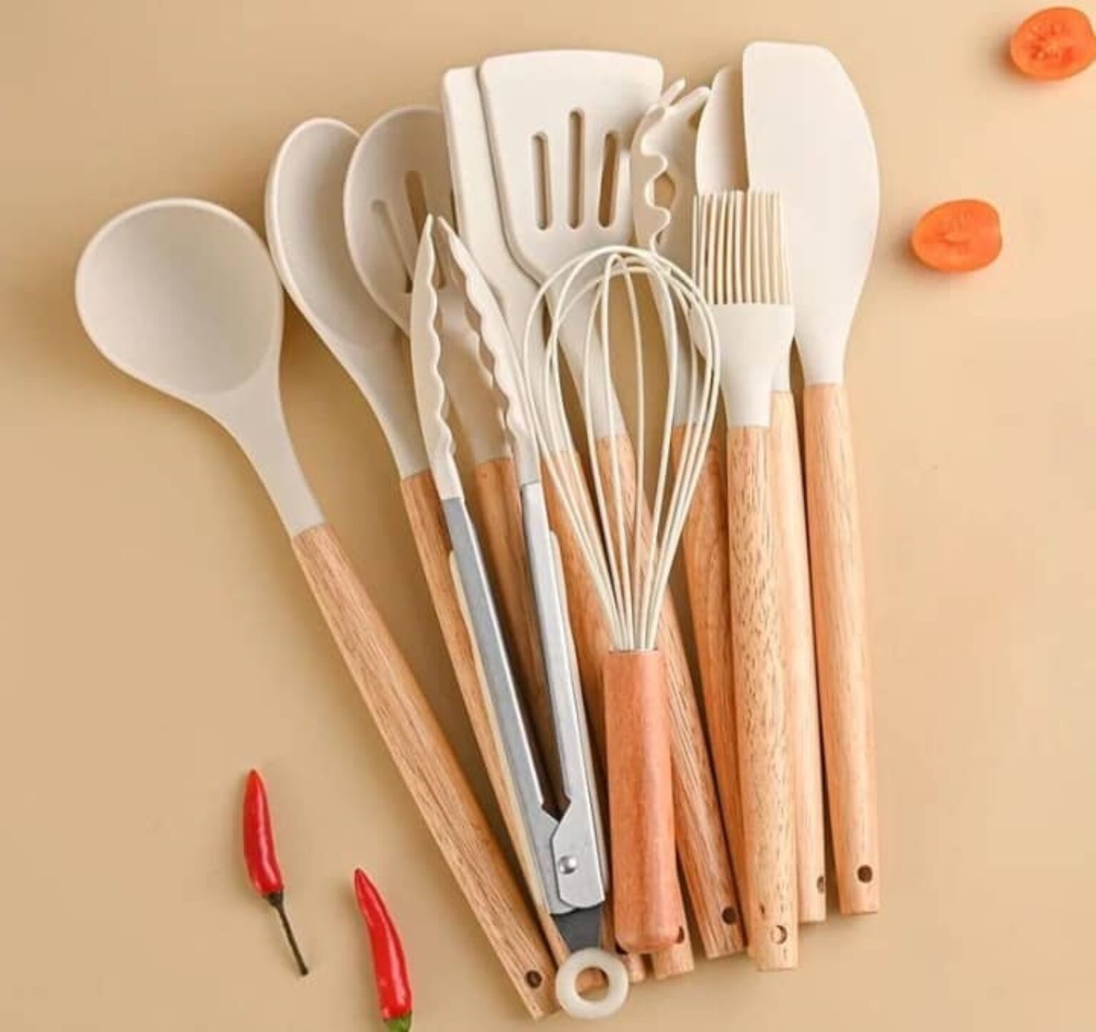 Silicone Kitchen Utensils Set Heat Resistant