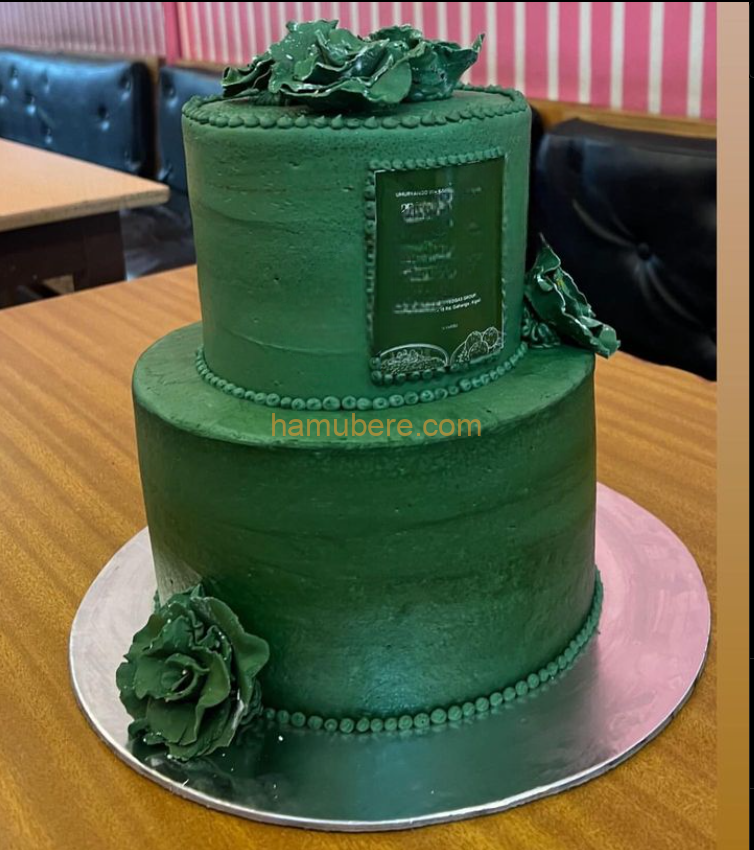 Beautiful coloured Cake with flowers