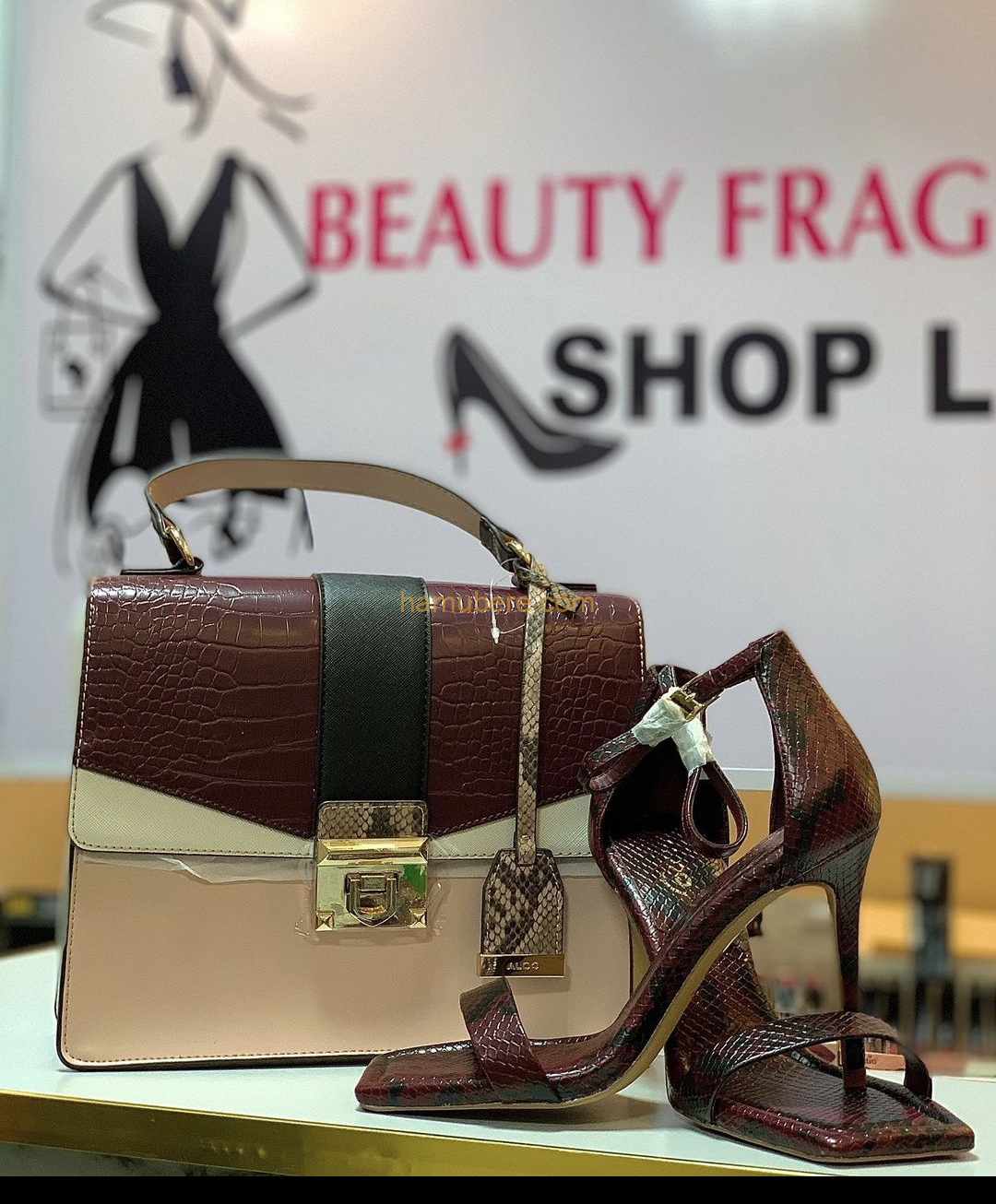 Aldo women’s cross bag with shoes