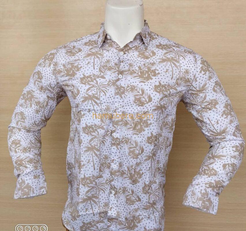 Cotton Linen Multi Printed Slim Fit Full Sleeve Casual Shirt