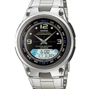 Casio AW-82D-1AV Fishing Gear Moon Data Steel Band