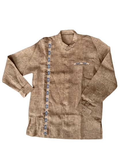 Made in Rwanda men’s brown shirt