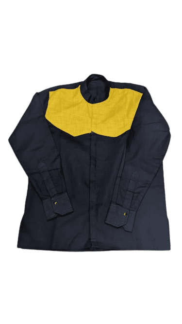 Made in Rwanda black and yellow men’s shirt