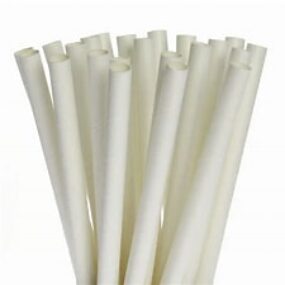 Paper Straw 6mmx200mm Straight 50x100packs
