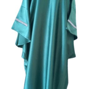 New Muslim Dresses For Women 2022 Pure Color African Maxi Robe V-neck Print Short Sleeve Novelty Dress Kanga Clothing Bouou