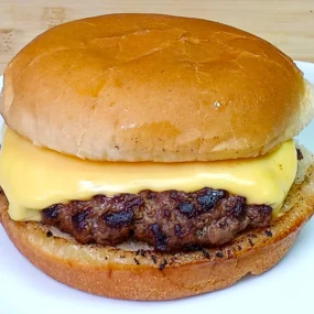 cheese burger plain