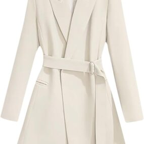 Waistband Suit Dress Spring And Autumn Coats Korean Slim Strap Coat