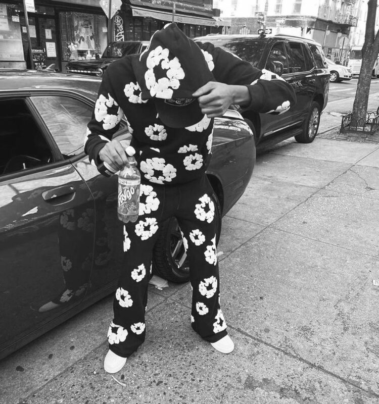 Herenmodebroek Denim Scheurt